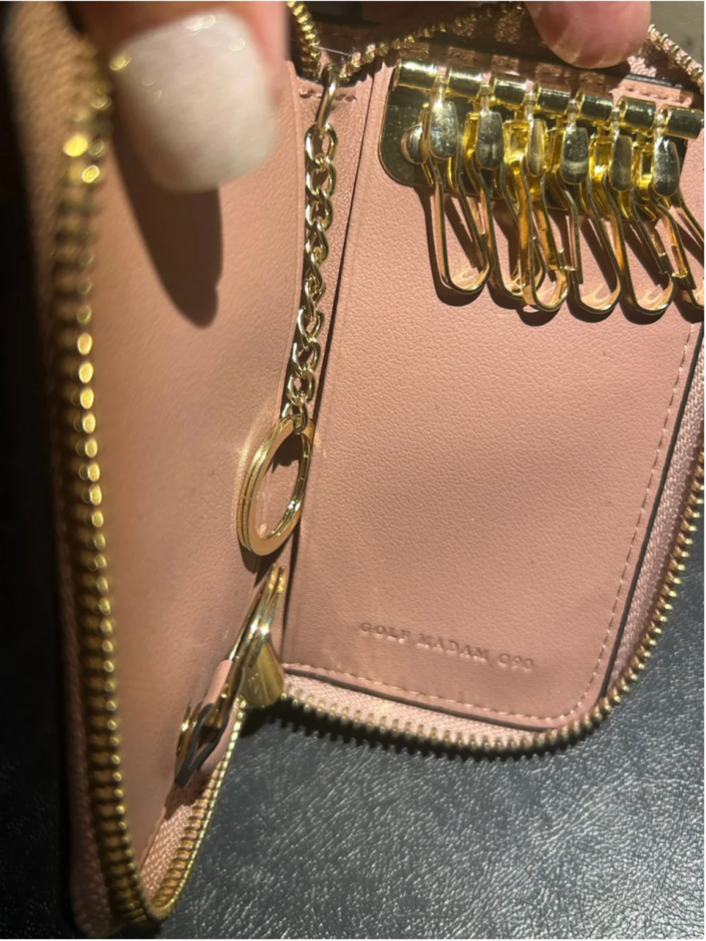 Women's Unbranded Key Holder Case One Size Beige and Pink